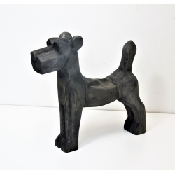 Pies rzeźba z drewna ozdoba dekoracja